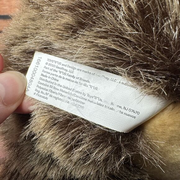 Toys R Us Animal Alley Hedgehog Plush Stuffed Animal Toy Cute Soft Brown Decor - Picture 8 of 8